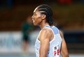 南アフリカ・プレトリアで開催された陸上選手権で、女子200メートルを制したキャスター・セメンヤ（2020年3月13日撮影）。(c)Phill Magakoe / AFP