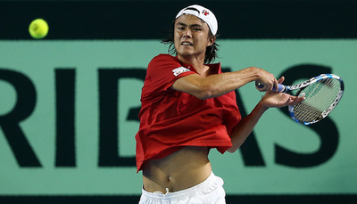 ダニエルと西岡が2連勝、錦織休養も日本がWG残留王手 デ杯