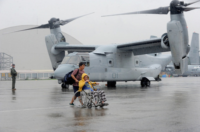 米、フィリピン救援にオスプレイ8機投入