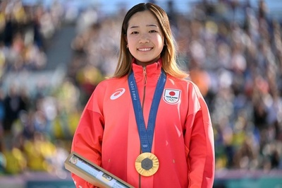 14歳吉沢恋が金、15歳赤間凛音が銀 パリ五輪スケボー女子ストリート 