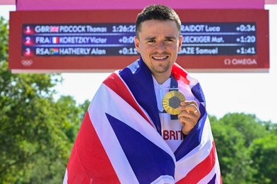 ピッドコックが男子MTB連覇 パンクはねのけ逆転勝利 パリ五輪