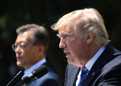 トランプ氏の韓国批判、同盟に亀裂も 北朝鮮の思うつぼ