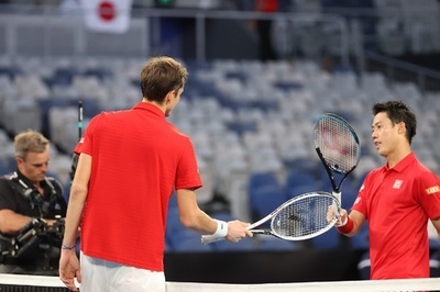 錦織は世界4位メドベージェフに黒星 日本はATPカップ敗退