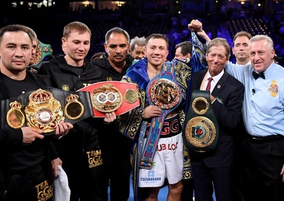 ゴロフキンがミドル級最多タイ20連続防衛、格下挑戦者を2回KO