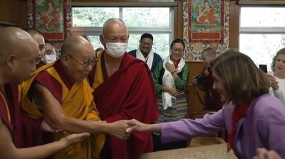 動画:米議員団、ダライ・ラマ14世と面会 中国猛反発