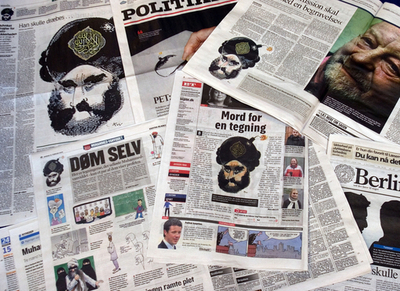 デンマークの新聞17紙、イスラム教預言者の風刺漫画を再び掲載　