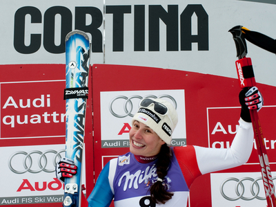 ギザン 女子滑降第3戦を制す