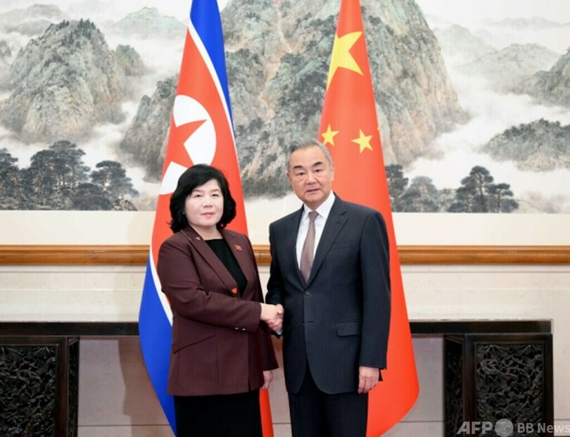 中国の王毅外交部長 朝鮮の崔善姫外相と会談