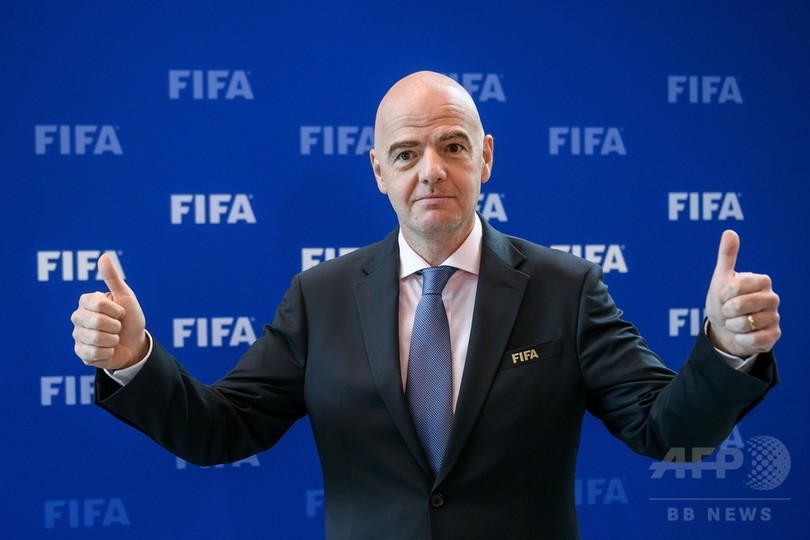 FIFA会長のW杯拡大案を各国が支持、最終決定は来年1月に FIFA会長のW杯拡大案を各国が支持、最終決定は来年1月に