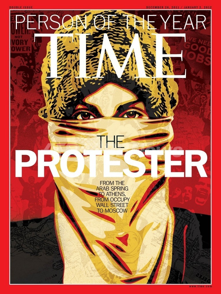米誌タイムの今年の人は「抗議者」 米誌タイムの今年の人は「抗議者」
