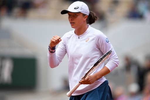 シフィオンテクが全仏OP準々決勝へ マッチ32連勝 写真10枚 国際