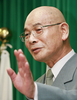 2007年9月3日、農林水産省で辞任会見を行う遠藤武彦（Takehiko Endo）農林水産相。(c)AFP/Yoshikazu TSUNO