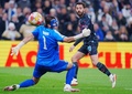 サッカー欧州チャンピオンズリーグ、決勝トーナメント1回戦第1戦、FCコペンハーゲン対マンチェスター・シティ。得点を決めるマンチェスター・シティのベルナルド・シウバ（右、2024年2月13日撮影）。(c)Liselotte Sabroe / Ritzau Scanpix/ AFP