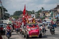 ミャンマー・ヤンゴン郊外で開催された国民民主連盟（NLD）の選挙集会（2020年10月25日撮影）。(c)Ye Aung Thu / AFP