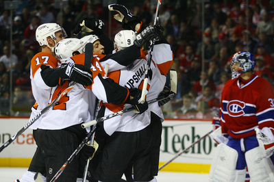 フライヤーズ カナディアンズを下し五分に