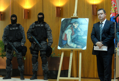 盗まれたセザンヌの絵画、セルビアで発見 4人を逮捕