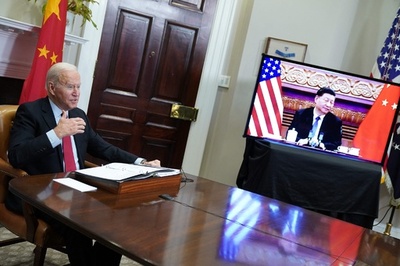 バイデン氏「衝突回避のガードレールを」 米中首脳、初のオンライン会談