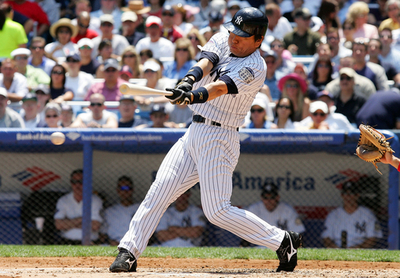 松井秀喜 レッズ戦3打数1安打