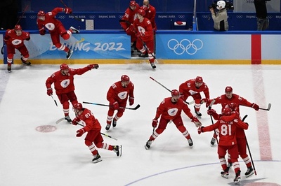 ROCが連覇へ王手 アイスホッケー男子、北京五輪
