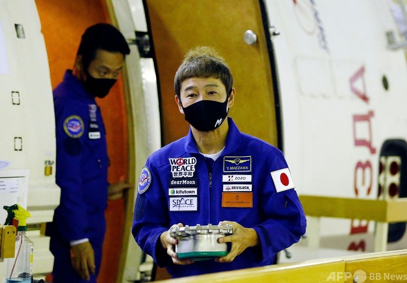前澤氏、宇宙飛行に「不安なし」 ISS滞在前に会見