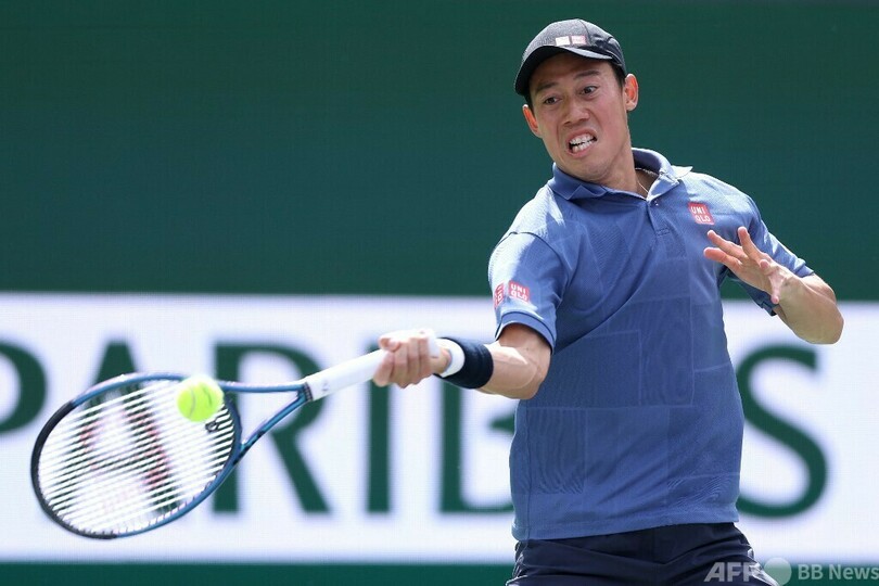 錦織が初戦突破 けいれん乗り越え激戦制す BNPパリバOP