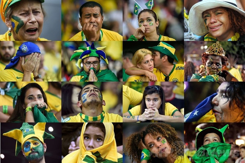 写真 大敗に落胆するブラジル代表サポーター 写真33枚 国際ニュース Afpbb News