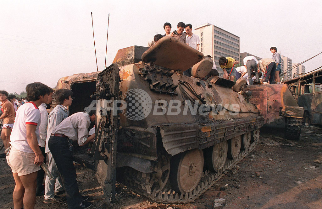天安門事件、当時を伝える写真 写真41枚 国際ニュース：AFPBB News