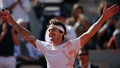 全仏オープンテニス、男子シングルス1回戦。勝利を喜ぶチアゴ・ザイブチ・ビウチ（2023年5月30日撮影）。(c)Anne-Christine POUJOULAT / AFP