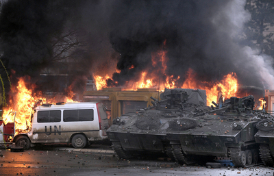 コソボの裁判所占拠事件、突入時に国連部隊30人以上が負傷