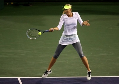 シャラポワ快勝で3回戦に進出、BNPパリバ・オープン