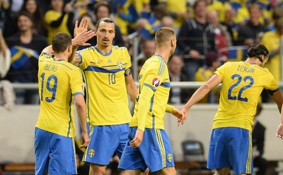 スウェーデン白星、イブラが2得点の活躍 欧州選手権予選