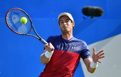 マレー、ウィンブルドンへ暗雲 臀部の痛みでエキシビション棄権