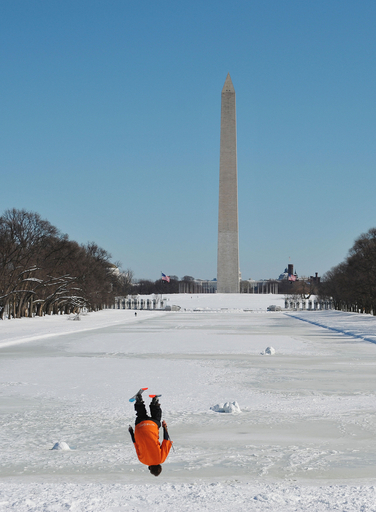 記録的大雪で犯罪減少、米ワシントンD.C.