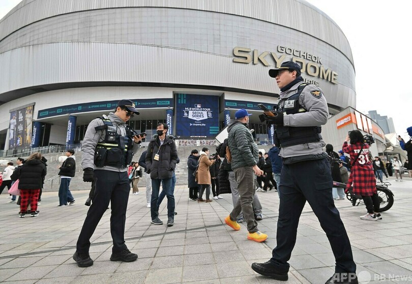 大谷ら狙った爆破予告、爆発物は見つからず 韓国