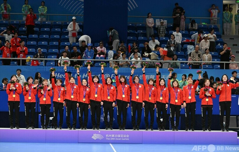 ハンドボール女子で日本が金メダル アジア大会 写真10枚 国際ニュース：AFPBB News