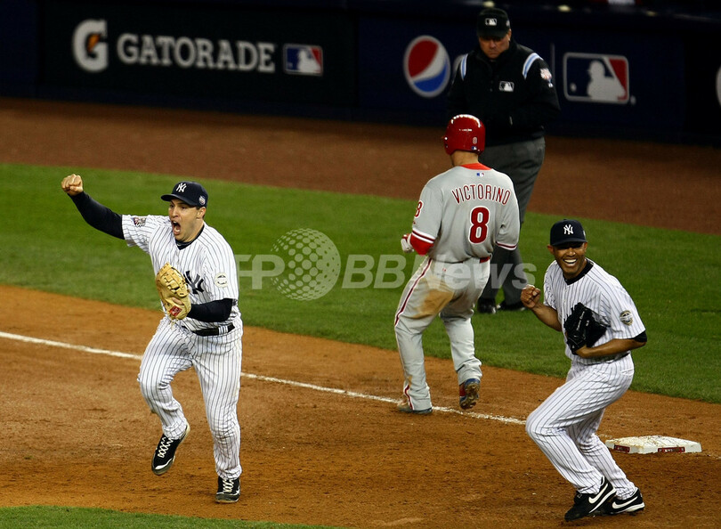 ヤンキースが9年ぶりの頂点 松井秀は6打点でMVPに、MLBワールドシリーズ