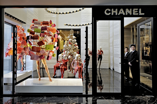 CHANEL店舗ディスプレイ品 シャネル 店舗ディスプレイ オブジェ 置物 ゴールド ココマーク 台座