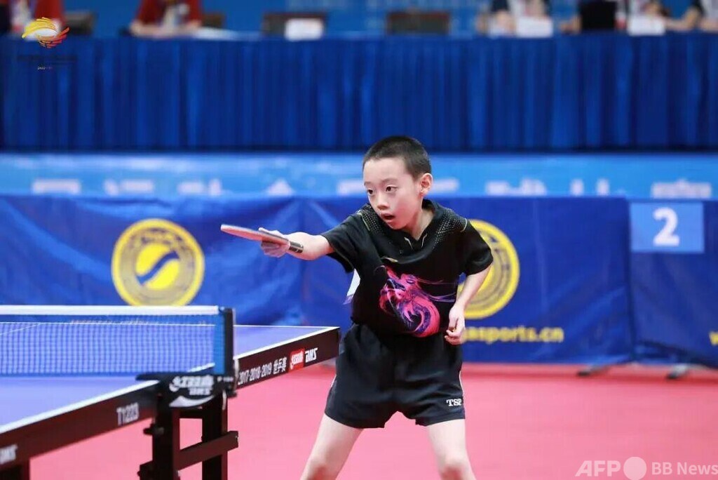 11歳の男の子 中国の卓球全国大会で準優勝：時事ドットコム