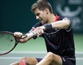 男子テニス、ABNアムロ世界テニストーナメント、シングルス準決勝。試合に臨むマーティン・クリザン（2016年2月13日撮影）。(c)AFP/ANP/Koen Suyk