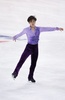 16-17フィギュアスケートグランプリ（GP）シリーズ開幕戦、スケート・アメリカ、男子シングル・ショートプログラム（SP）。演技に臨む宇野昌磨（2016年10月22日撮影）。(c)AFP/Getty Images/Tasos Katopodis