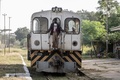 エチオピア・ディレダワの駅に入った、フランスが建設した「ディレダワ〜デウェレ鉄道」の車両（2022年10月24日撮影）。(c)Amanuel Sileshi / AFP