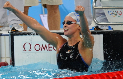 ペレグリニ 200メートル自由形で世界新記録を樹立