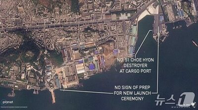 北朝鮮、5000トン級駆逐艦の進水遅れか…衛星写真に1万トン級巡洋艦建造の兆候