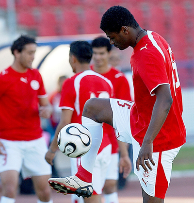 ＜サッカー 親善試合＞試合に向けてトレーニングを行うチュニジア代表 - チュニジア
