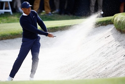 ウッズ7か月ぶり復帰、3連続バーディー締め好発進 ジェネシス招待