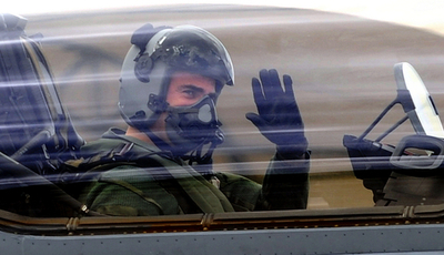 スペイン皇太子、ユーロファイター操縦