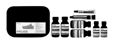 人気8アイテムを納めた、イソップのトラベル キット「アデレード」