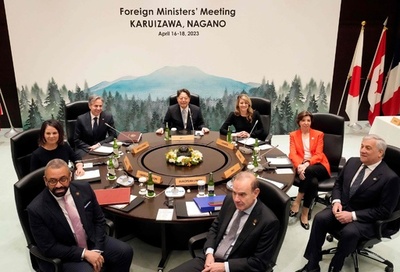 G7外相会合、対中問題で議論 マクロン氏発言受け