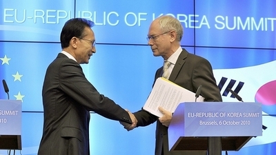 EUと韓国がFTA締結、アジアで初