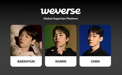 EXOベクヒョン・シウミン・チェン、個別のWeverseオープン